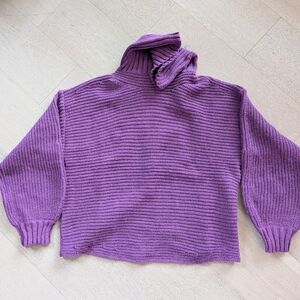 Promesa Lavender Cowl Neck Sweater